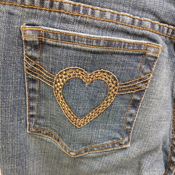 *Rare*Juicy Couture Y2K Sequin Denim Jeans - Picture 4 of 10